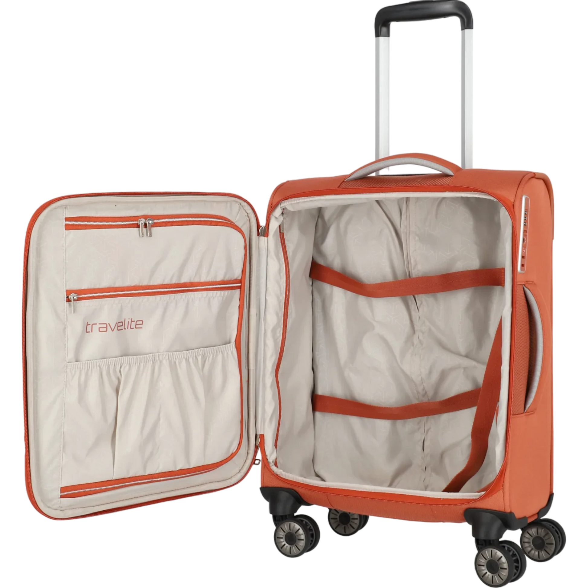 Travelite Miigo 4-Rollen-Bordtrolley S 55 cm -Safran KOFFER-PLUS.COM