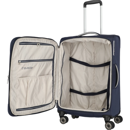 Travelite Miigo 4-Rollen-Trolley M 67 cm -Tiefseeblau KOFFER-PLUS.COM