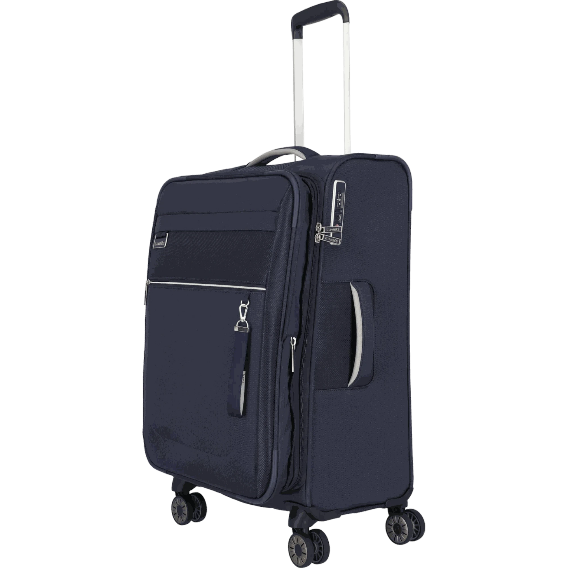 Travelite Miigo 4-Rollen-Trolley M 67 cm -Tiefseeblau KOFFER-PLUS.COM