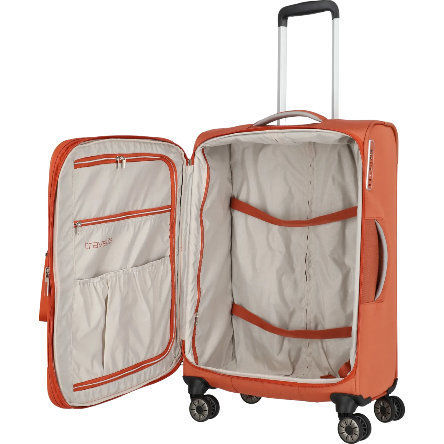 Travelite Miigo 4-Rollen-Trolley M 67 cm -Safran KOFFER-PLUS.COM