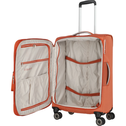 Travelite Miigo 4-Rollen-Trolley M 67 cm -Safran KOFFER-PLUS.COM