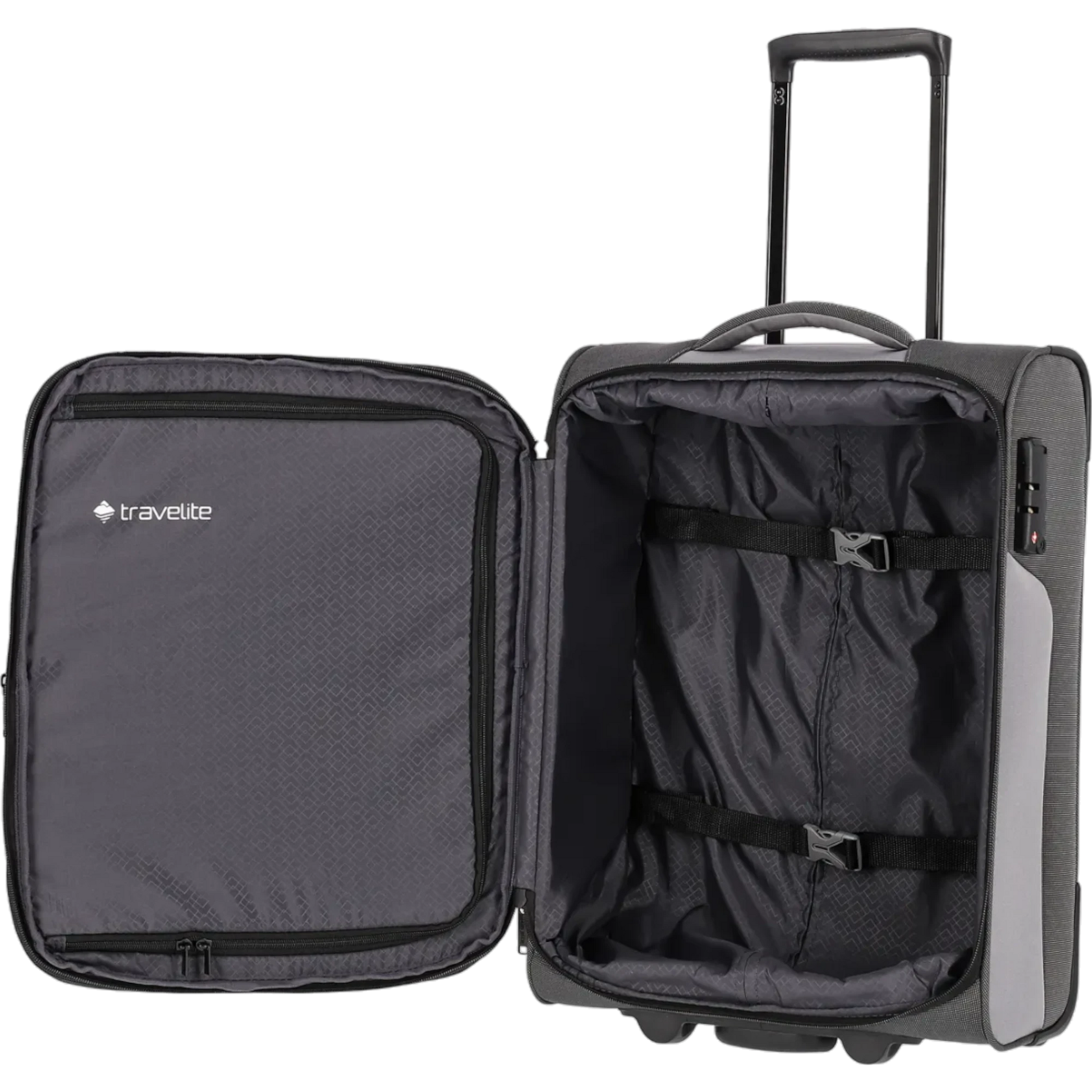 Travelite Viia  2-Rollen-Kabinentrolley S 55 cm -Schiefer KOFFER-PLUS.COM