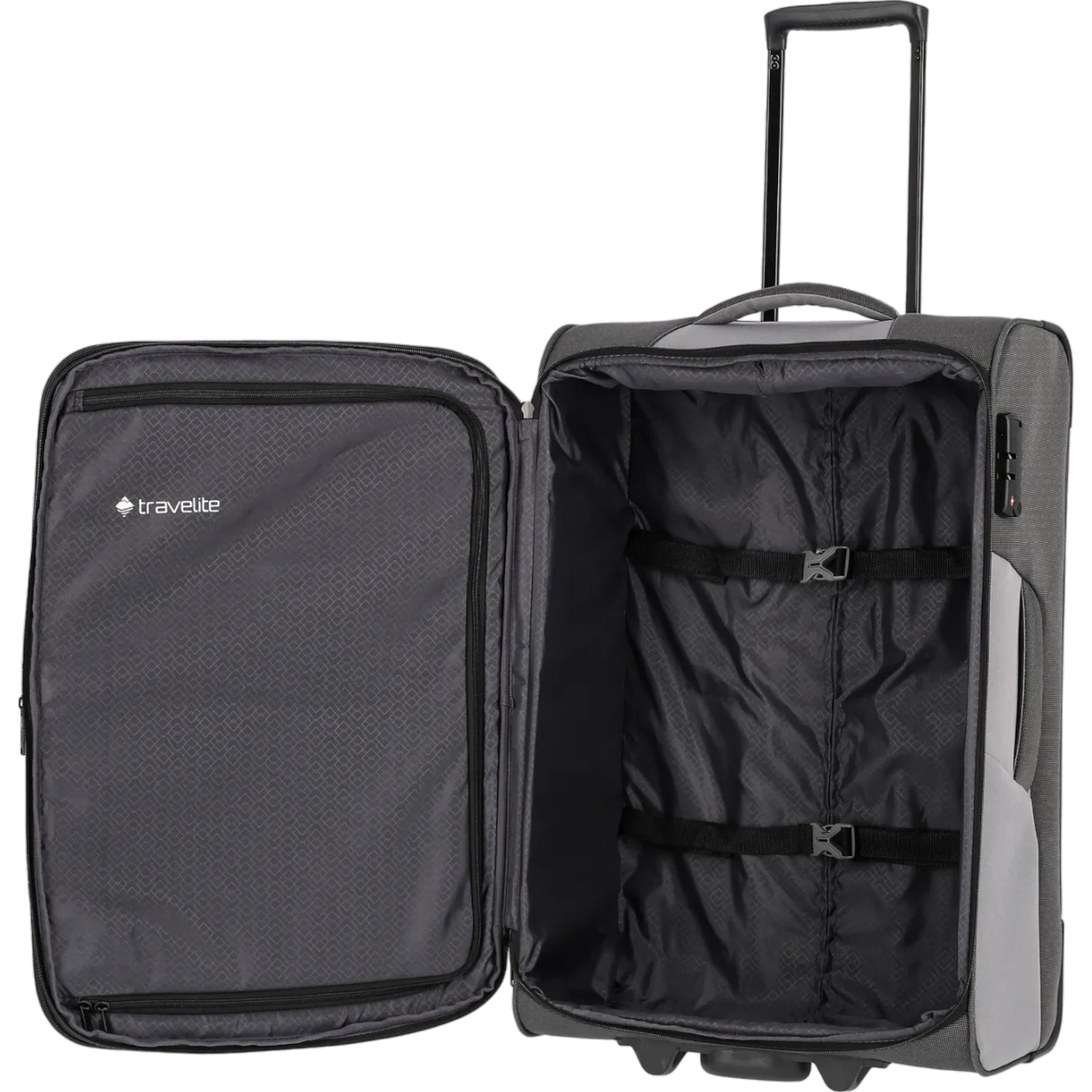 Travelite Viia  2-Rollen-Trolley M 67 cm -Schiefer KOFFER-PLUS.COM