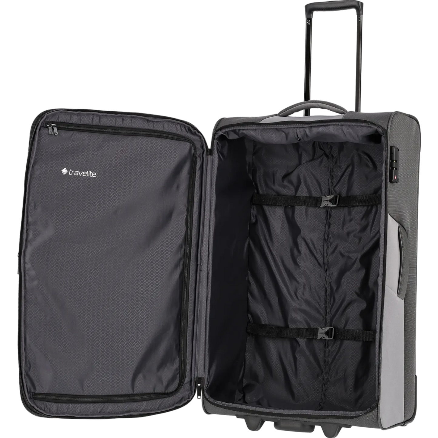 Travelite Viia  2-Rollen Kofferset 3tlg, L/M/S -Schiefer KOFFER-PLUS.COM