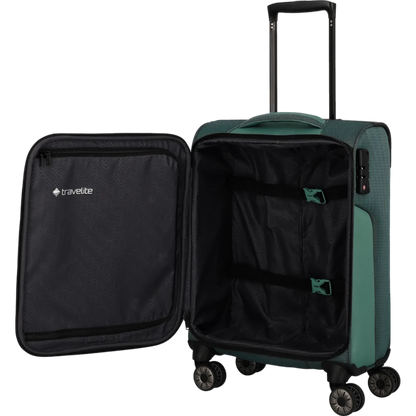 Travelite Viia  4-Rollen Handgepäck Trolley S 55 cm -Eukalyptus KOFFER-PLUS.COM