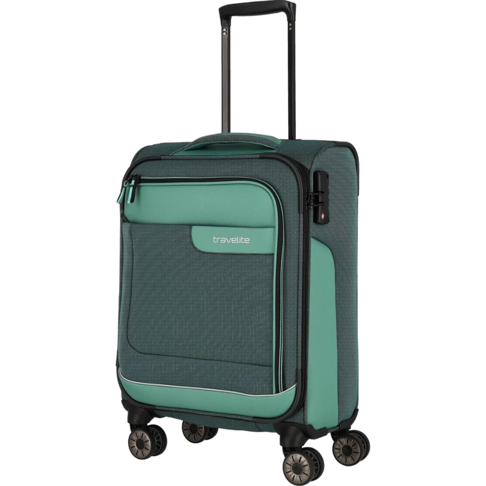 Travelite Viia  4-Rollen Handgepäck Trolley S 55 cm -Eukalyptus KOFFER-PLUS.COM