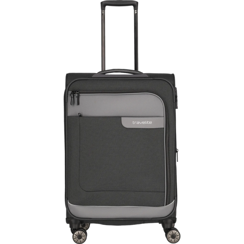 Travelite Viia  4-Rollen-Trolley M 67 cm -Schiefer