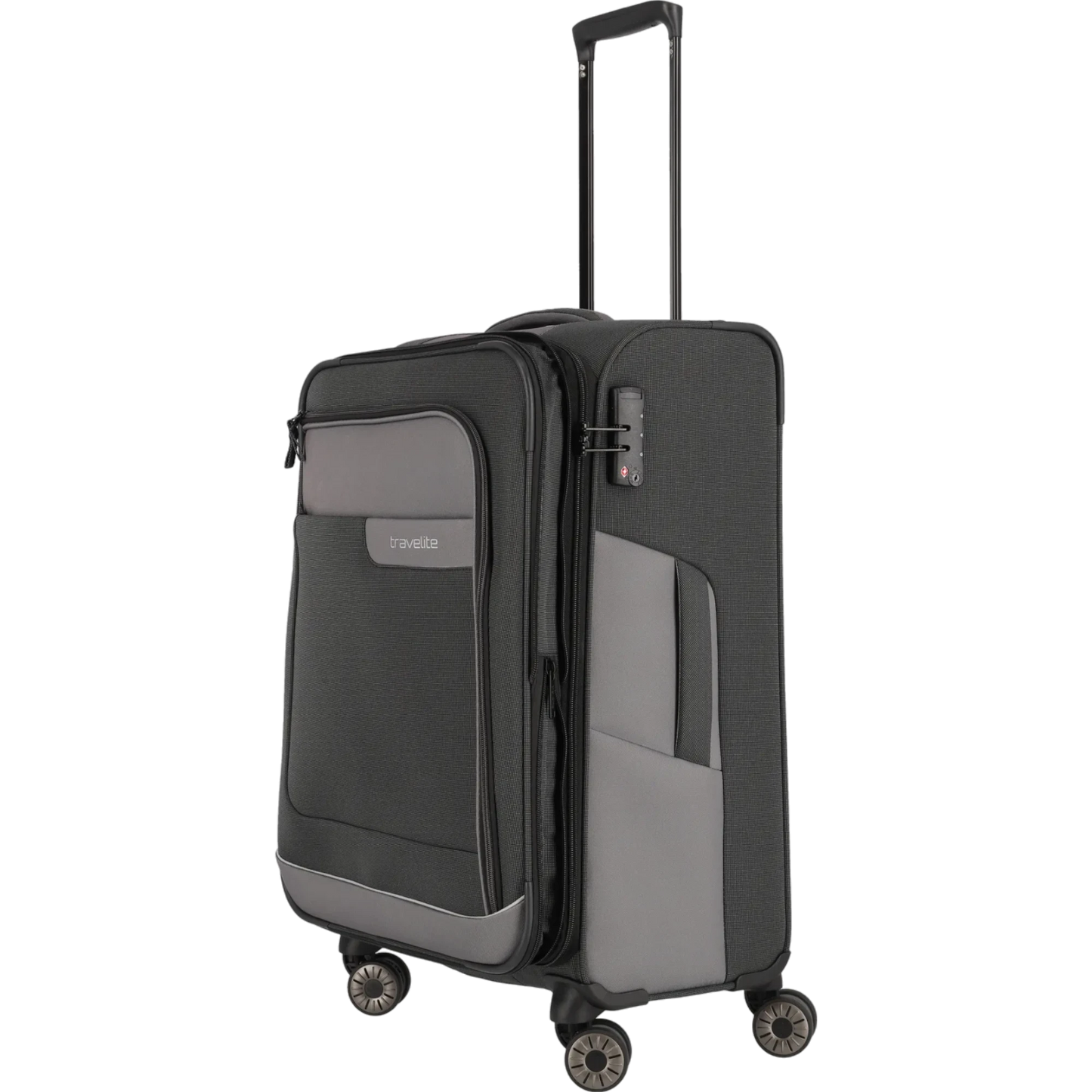 Travelite Viia  4-Rollen-Trolley M 67 cm -Schiefer KOFFER-PLUS.COM