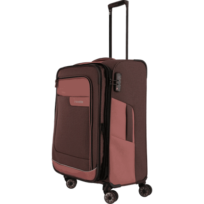 Travelite Viia  4-Rollen-Trolley M 67 cm -Frühlingsrose KOFFER-PLUS.COM