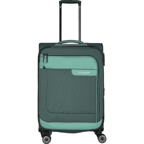 Travelite Viia  4-Rollen-Trolley M 67 cm -Eukalyptus