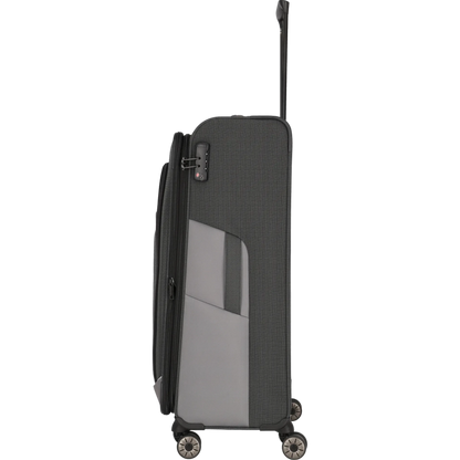 Travelite Viia  4-Rollen Kofferset 4tlg. L/M/S + Reisetasche -Schiefer KOFFER-PLUS.COM