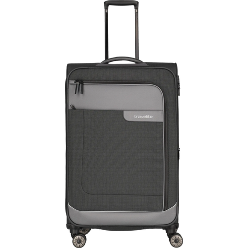 Travelite Viia  4-Rollen-Trolley L 77 cm -Schiefer