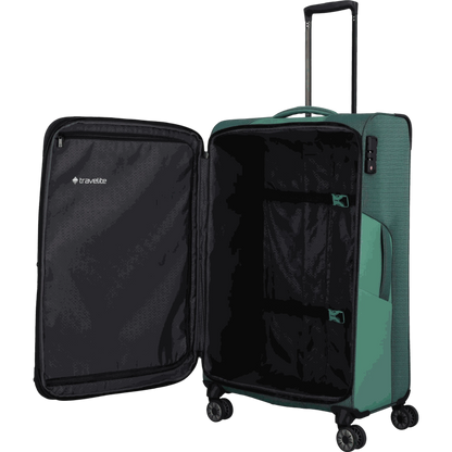 Travelite Viia  4-Rollen Kofferset 4tlg. L/M/S + Reisetasche -Eukalypt KOFFER-PLUS.COM