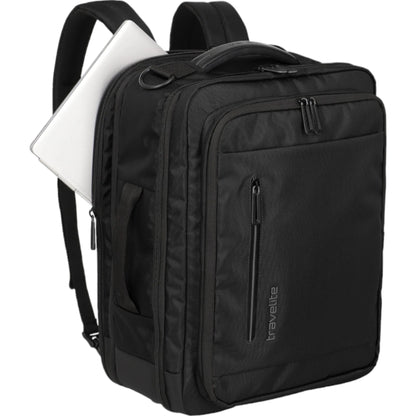 Travelite Crosslite  Bordtasche mit Rucksackfunktion 43 cm -Schwarz KOFFER-PLUS.COM