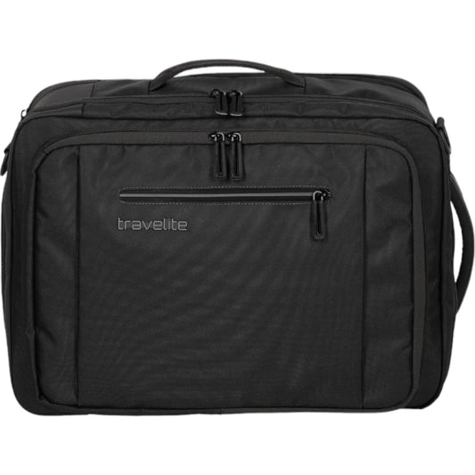 Travelite Crosslite  Bordtasche mit Rucksackfunktion 43 cm -Schwarz KOFFER-PLUS.COM