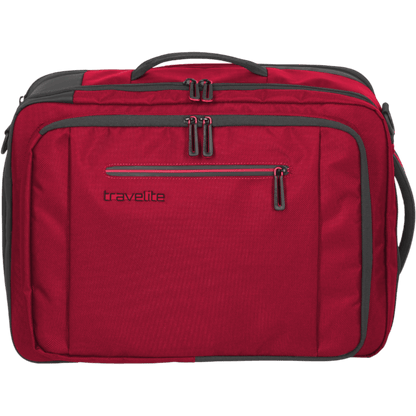 Travelite Crosslite Bordtasche mit Rucksackfunktion 43 cm -Rot KOFFER-PLUS.COM