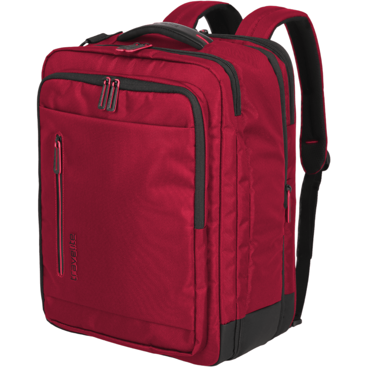Travelite Crosslite Bordtasche mit Rucksackfunktion 43 cm -Rot KOFFER-PLUS.COM