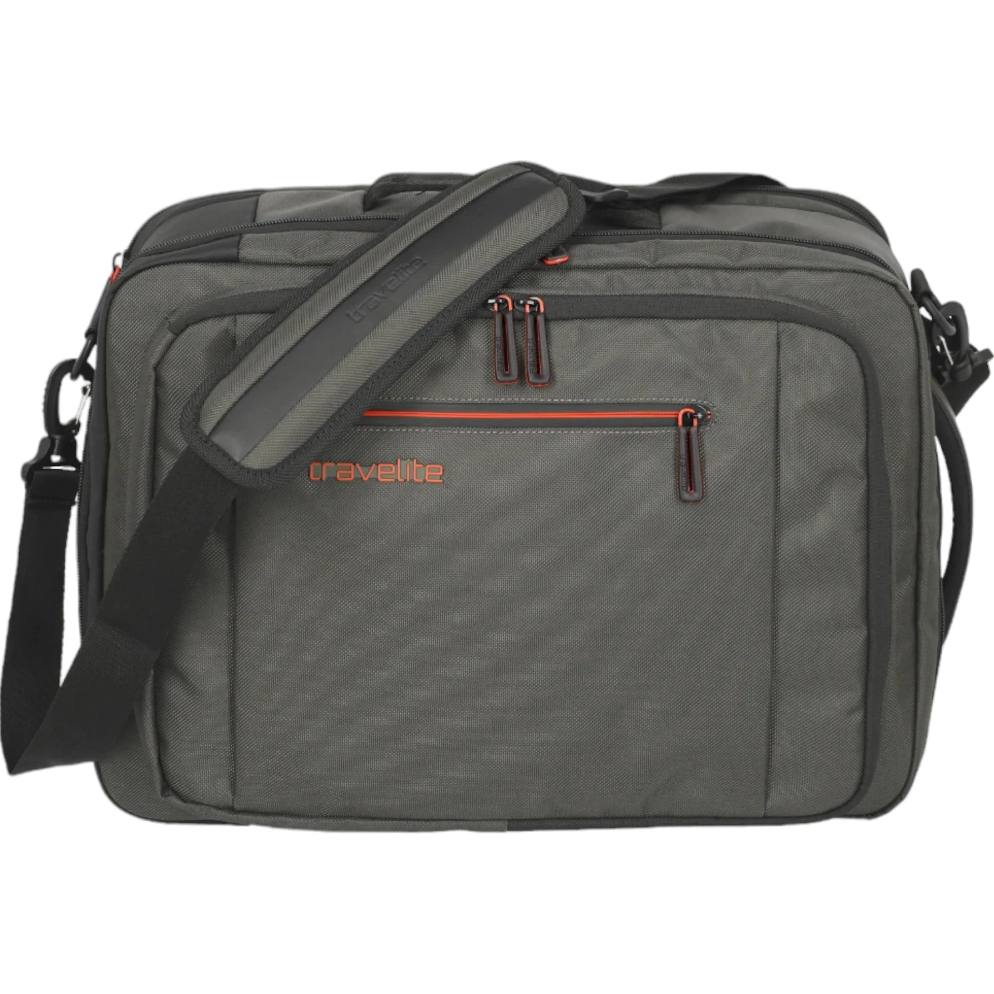 Travelite Crosslite  Bordtasche mit Rucksackfunktion 43 cm -Oliv KOFFER-PLUS.COM