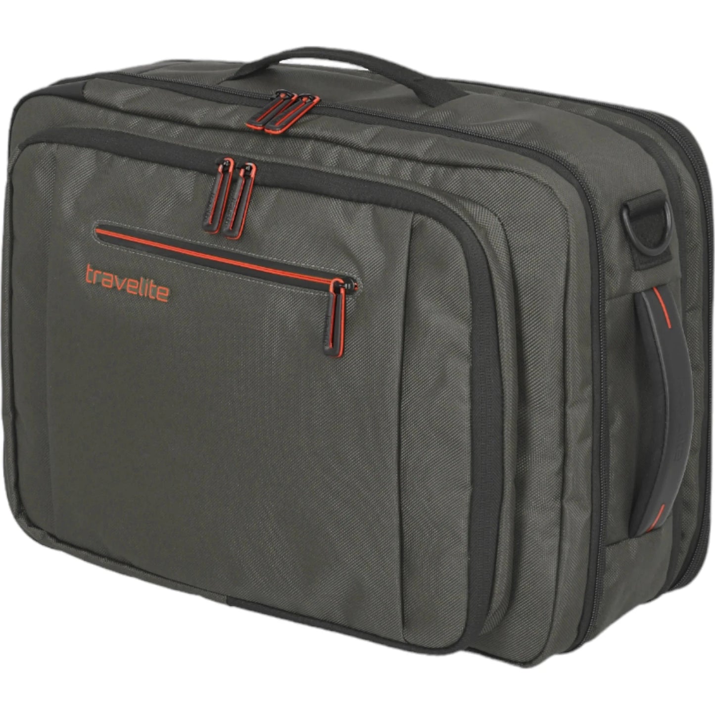 Travelite Crosslite  Bordtasche mit Rucksackfunktion 43 cm -Oliv KOFFER-PLUS.COM