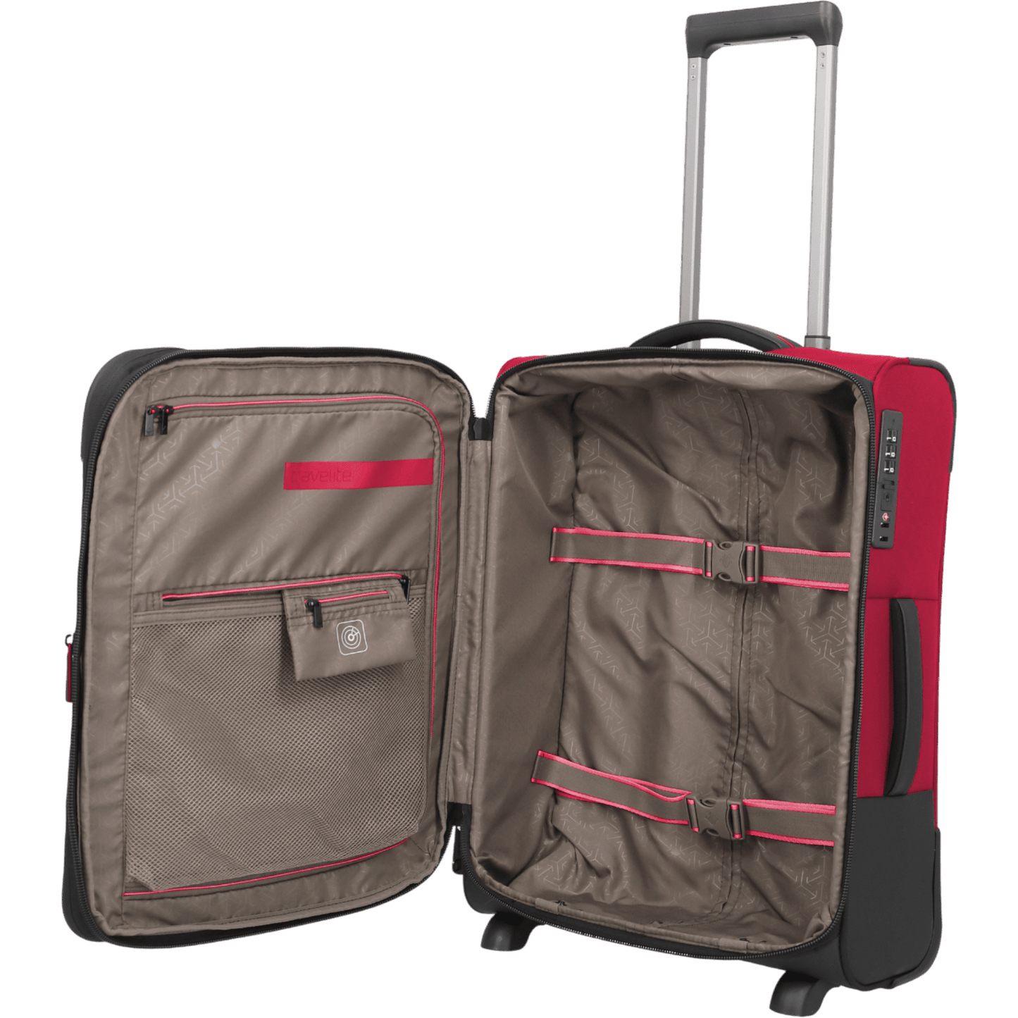 Travelite Crosslite 2-Rollen-Kabinentrolley S 54 cm -Rot KOFFER-PLUS.COM