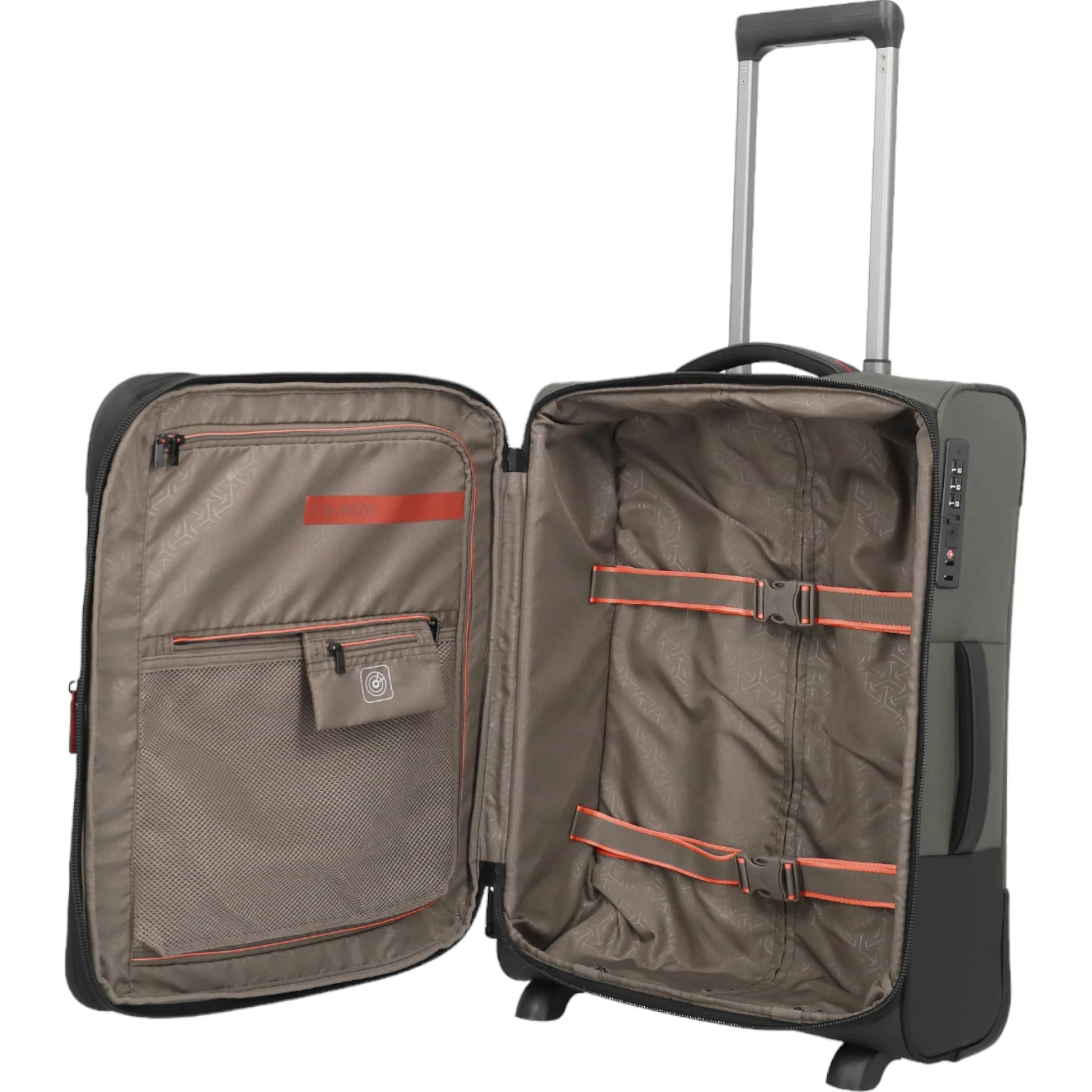 Travelite Crosslite  2-Rollen-Kabinentrolley S 54 cm -Oliv KOFFER-PLUS.COM