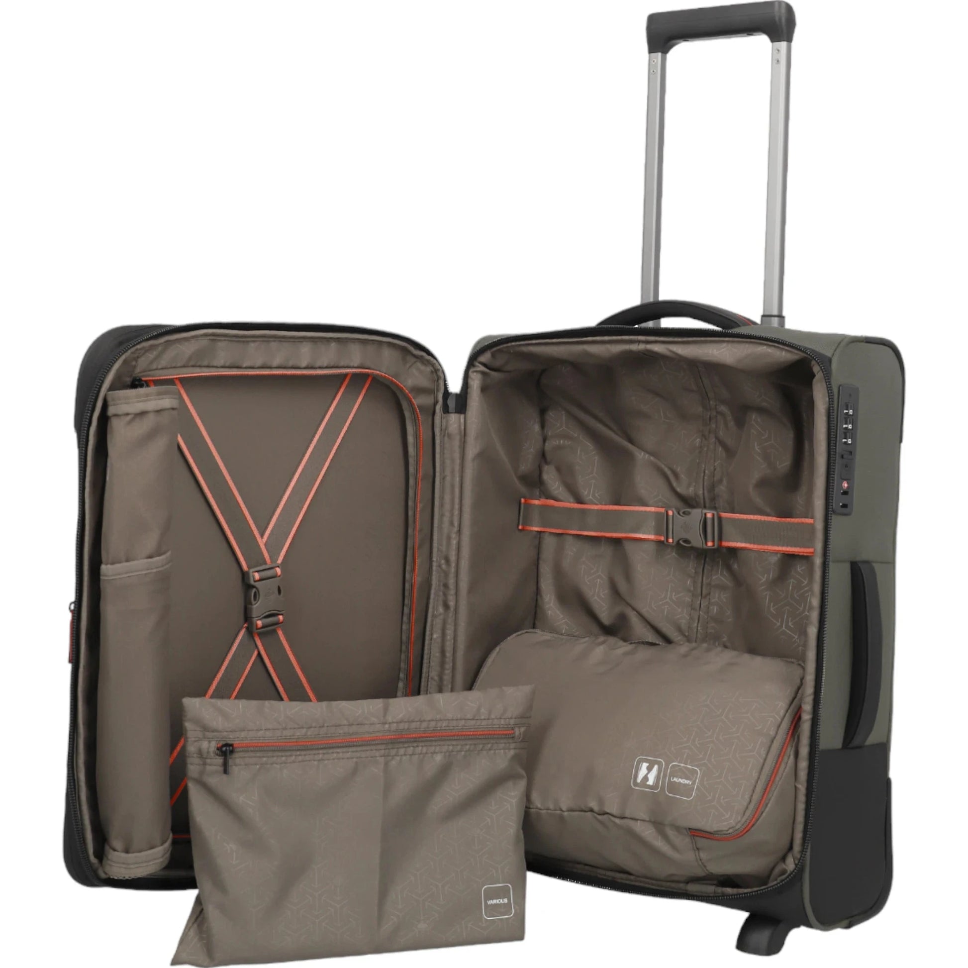 Travelite Crosslite  2-Rollen-Kabinentrolley S 54 cm -Oliv KOFFER-PLUS.COM