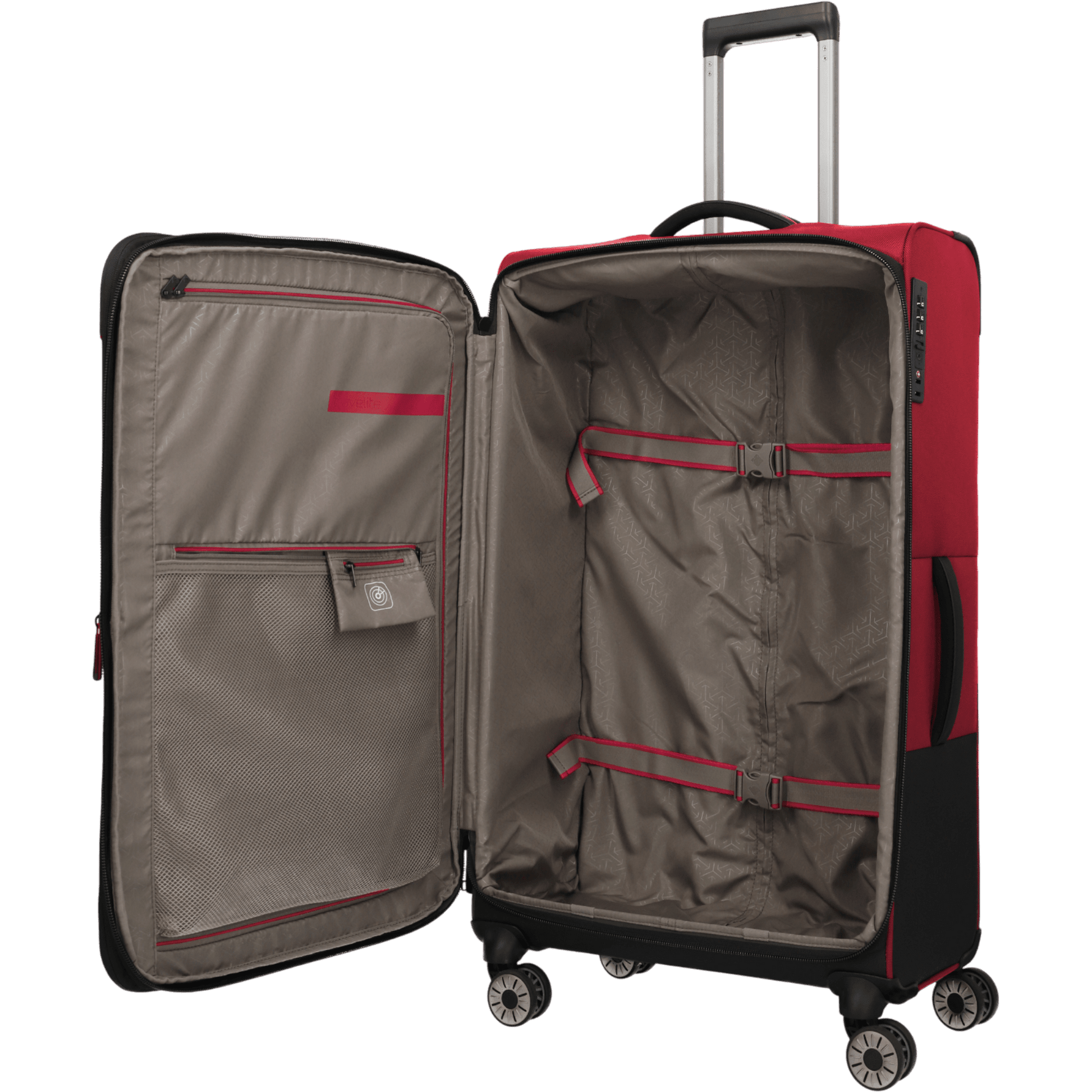 Travelite Crosslite 4-Rollen-Trolley XL 81 cm -Rot KOFFER-PLUS.COM