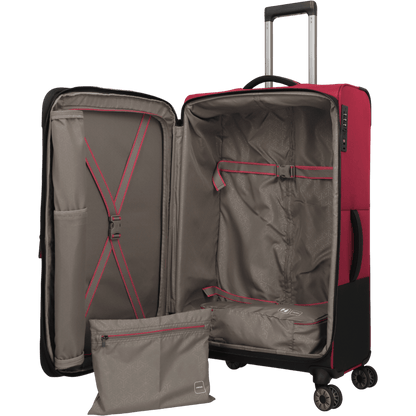 Travelite Crosslite 4-Rollen-Trolley XL 81 cm -Rot KOFFER-PLUS.COM
