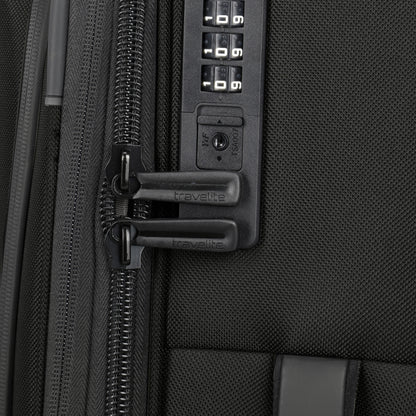 Travelite Crosslite 4-Rollen-Kabinentrolley S erw. 55 cm -Schwarz KOFFER-PLUS.COM