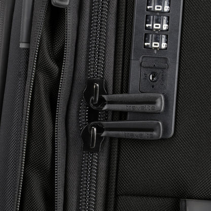 Travelite Crosslite 4-Rollen-Kabinentrolley S erw. 55 cm -Schwarz KOFFER-PLUS.COM