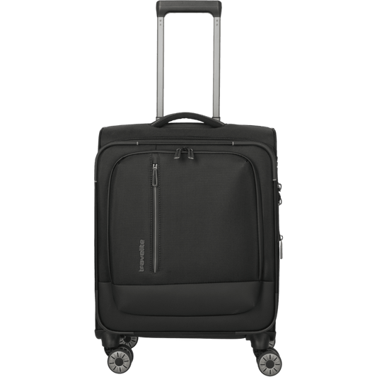 Travelite Crosslite 4-Rollen-Kabinentrolley S erw. 55 cm -Schwarz KOFFER-PLUS.COM