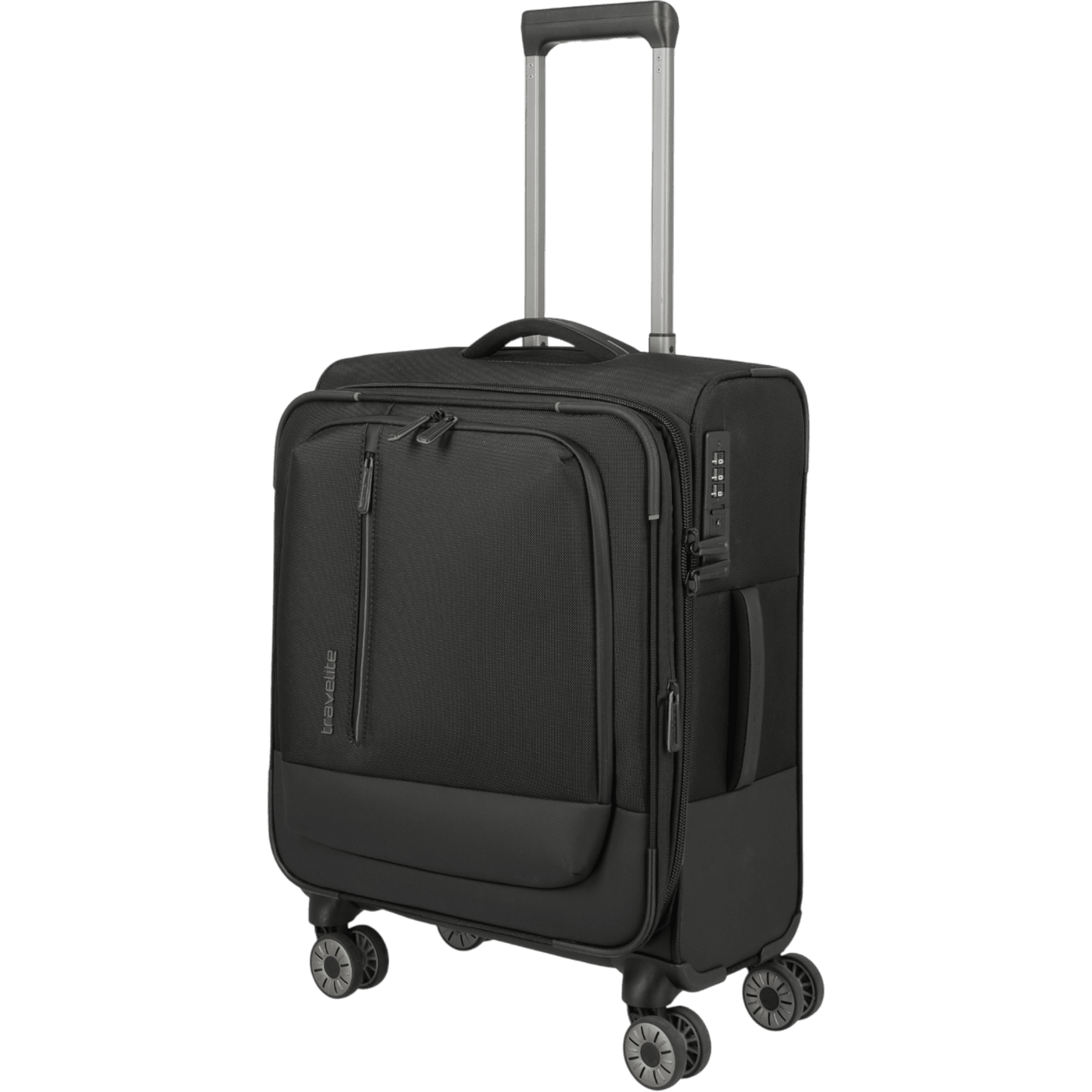 Travelite Crosslite 4-Rollen-Kabinentrolley S erw. 55 cm -Schwarz KOFFER-PLUS.COM