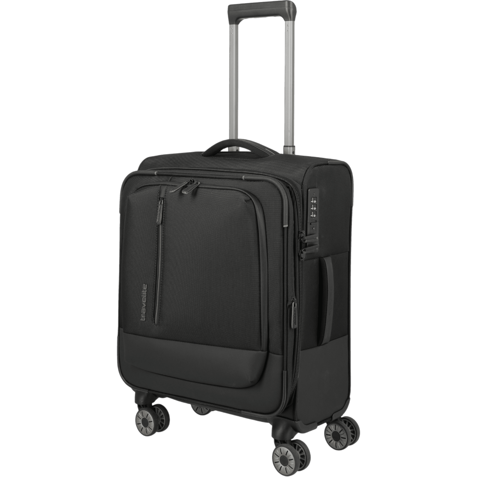 Travelite Crosslite 4-Rollen-Kabinentrolley S erw. 55 cm -Schwarz KOFFER-PLUS.COM