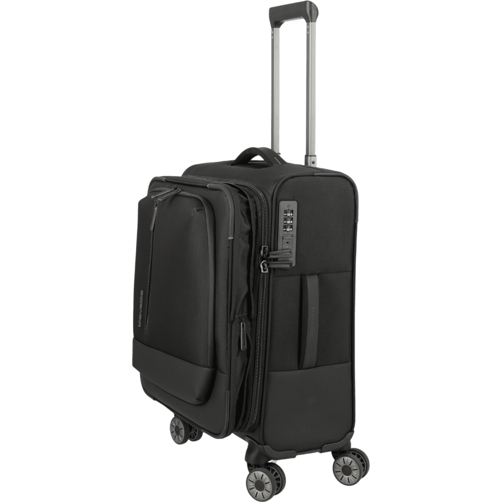 Travelite Crosslite 4-Rollen-Kabinentrolley S erw. 55 cm -Schwarz KOFFER-PLUS.COM