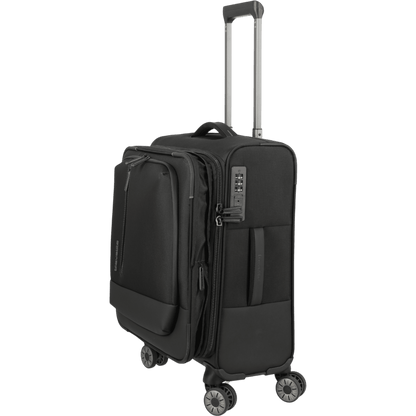 Travelite Crosslite 4-Rollen-Kabinentrolley S erw. 55 cm -Schwarz KOFFER-PLUS.COM