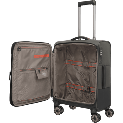 Travelite Crosslite 4-Rollen-Kabinentrolley S erw. 55 cm -Oliv KOFFER-PLUS.COM