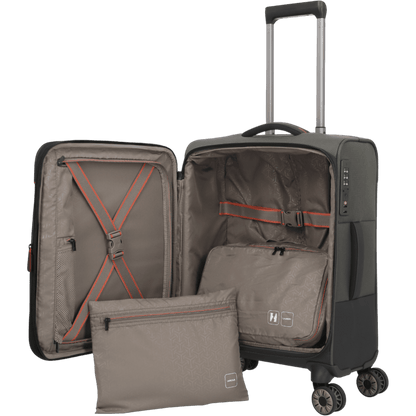 Travelite Crosslite 4-Rollen-Kabinentrolley S erw. 55 cm -Oliv KOFFER-PLUS.COM