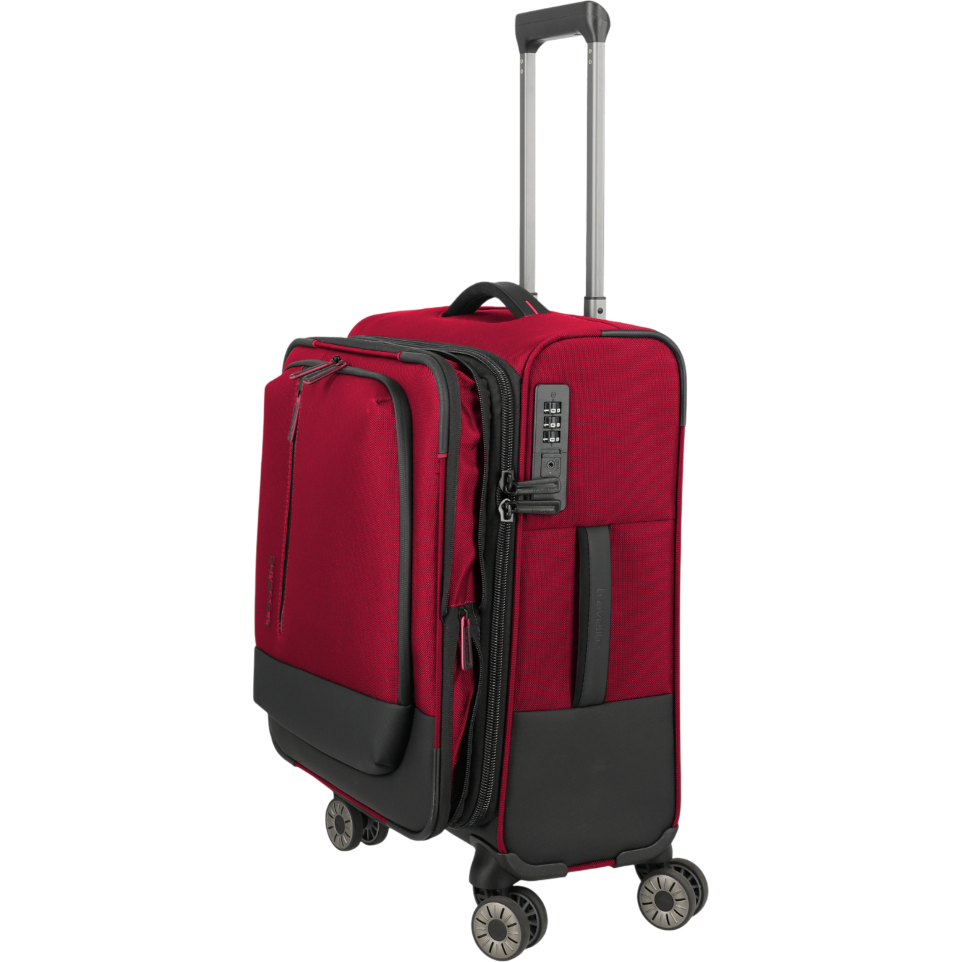 Travelite Crosslite 4-Rollen-Kabinentrolley S erw. 55 cm -Rot KOFFER-PLUS.COM