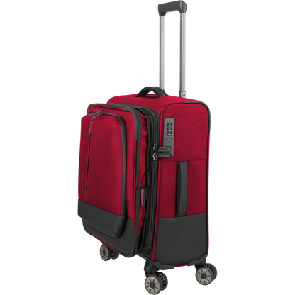 Travelite Crosslite 4-Rollen-Kabinentrolley S erw. 55 cm -Rot KOFFER-PLUS.COM