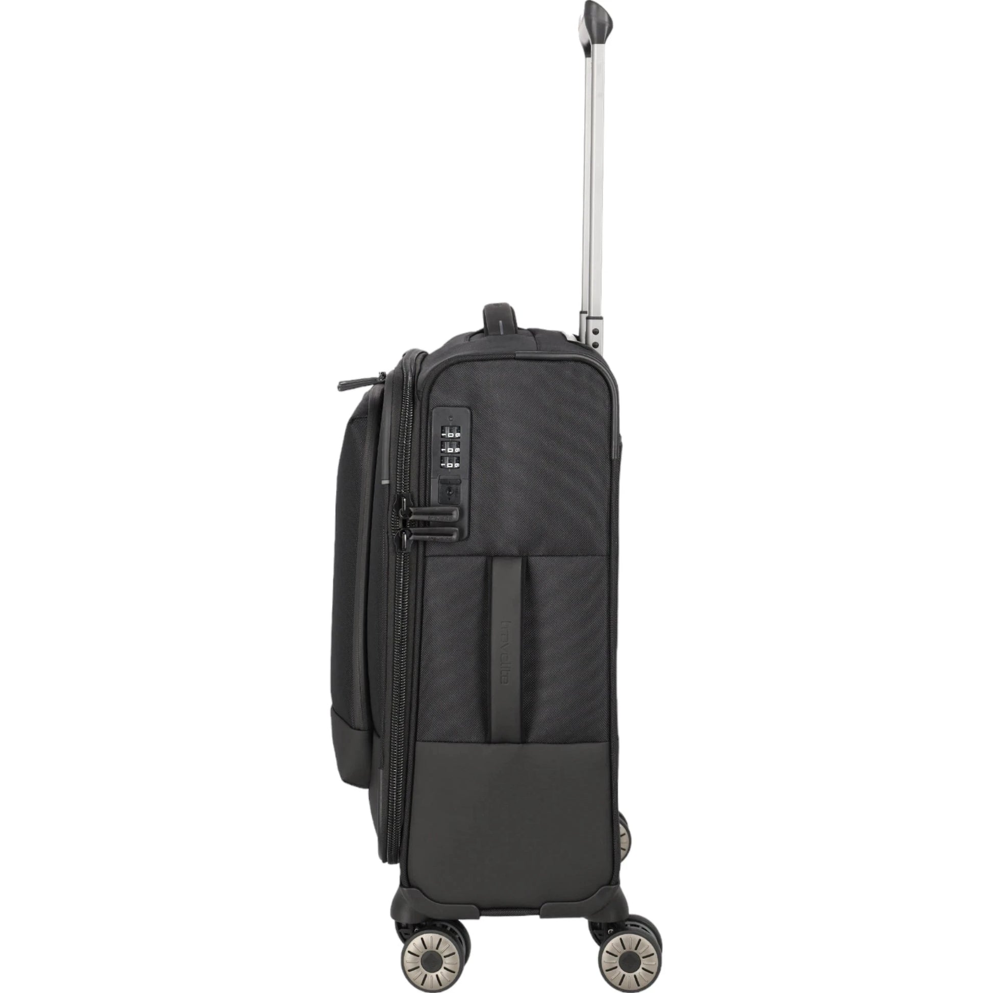 Travelite Crosslite  4-Rollen-Kabinentrolley S 55 cm -Schwarz KOFFER-PLUS.COM