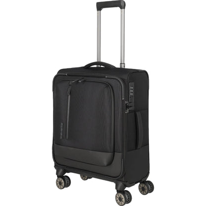 Travelite Crosslite  4-Rollen-Kabinentrolley S 55 cm -Schwarz KOFFER-PLUS.COM