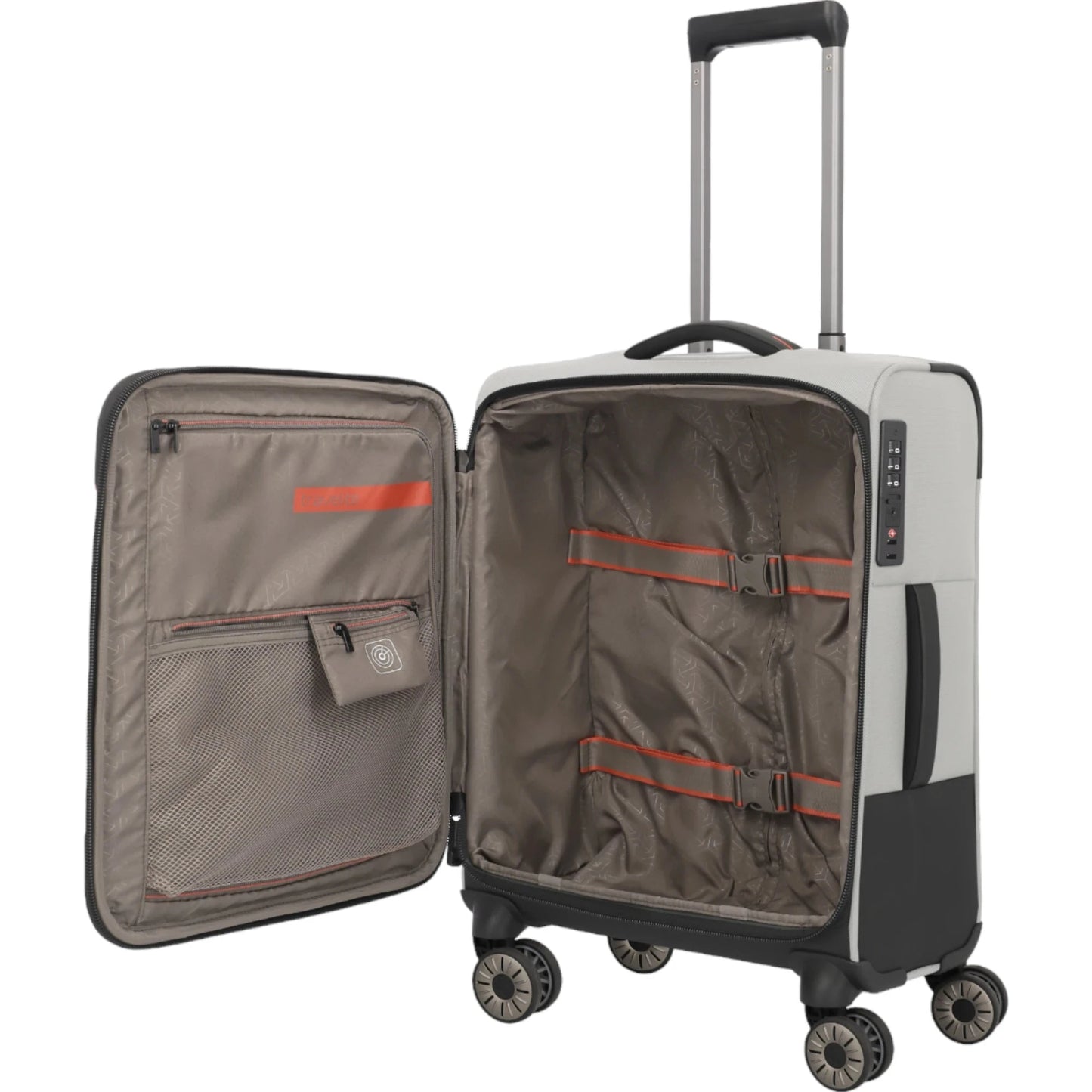 Travelite Crosslite  4-Rollen-Kabinentrolley S 55 cm -Natur KOFFER-PLUS.COM