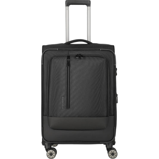 Travelite Crosslite  4-Rollen-Trolley M 66 cm -Schwarz KOFFER-PLUS.COM