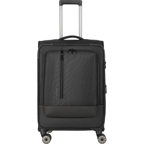 Travelite Crosslite  4-Rollen-Trolley M 66 cm -Schwarz