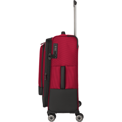 Travelite Crosslite 4-Rollen-Trolley M 66 cm -Rot KOFFER-PLUS.COM