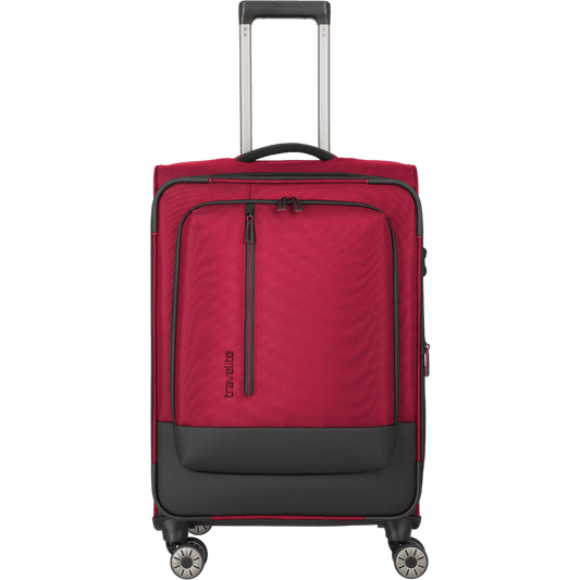 Travelite Crosslite 4-Rollen-Trolley M 66 cm -Rot KOFFER-PLUS.COM