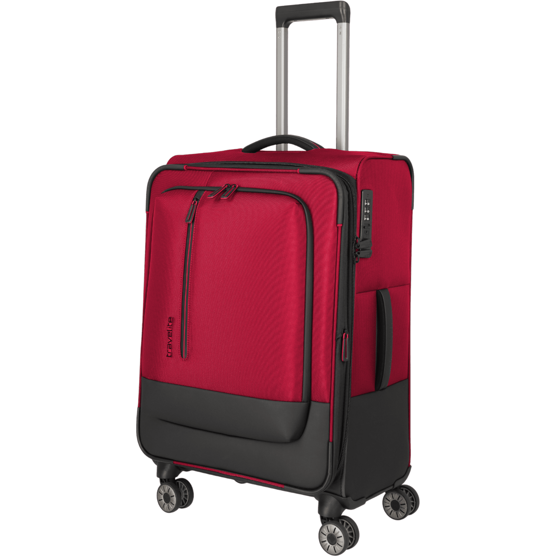Travelite Crosslite 4-Rollen-Trolley M 66 cm -Rot KOFFER-PLUS.COM