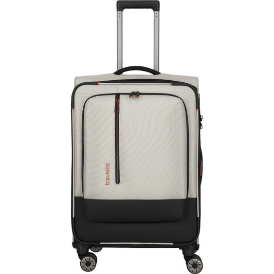 Travelite Crosslite  4-Rollen-Trolley M 66 cm -Natur KOFFER-PLUS.COM