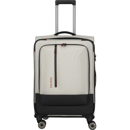 Travelite Crosslite  4-Rollen-Trolley M 66 cm -Natur