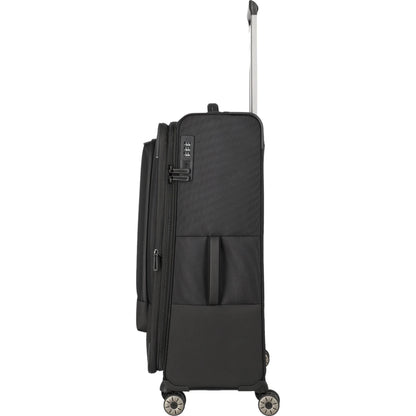 Travelite Crosslite  4-Rollen-Trolley L 77 cm -Schwarz KOFFER-PLUS.COM